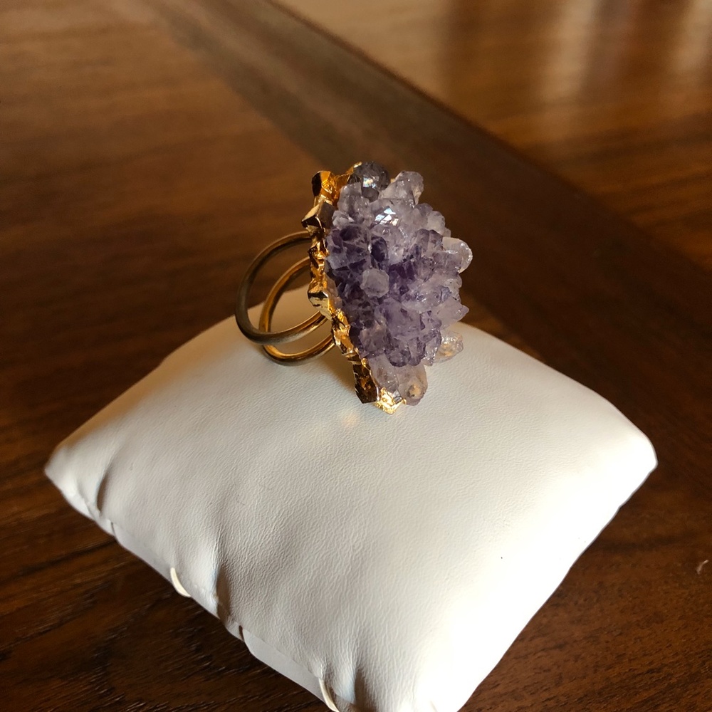 Amethyst Statement Ring - image 2